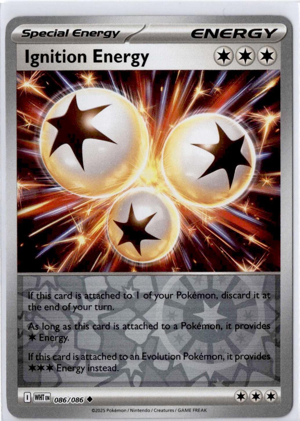 White Flare Ignition Energy [Reverse] Pokémon card